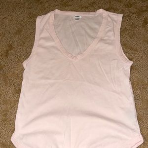 Flip v neck tank in pink